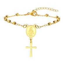 Lade das Bild in den Galerie-Viewer, Silberarmband mit Mutter Gottes Medaille
